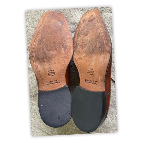 J. Murphy by Johnston & Murphy Brown Leather Oxford Dress Shoes 12W 59-11566 main image 5